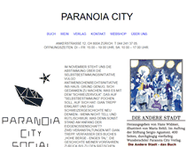 Tablet Screenshot of paranoiacity.ch